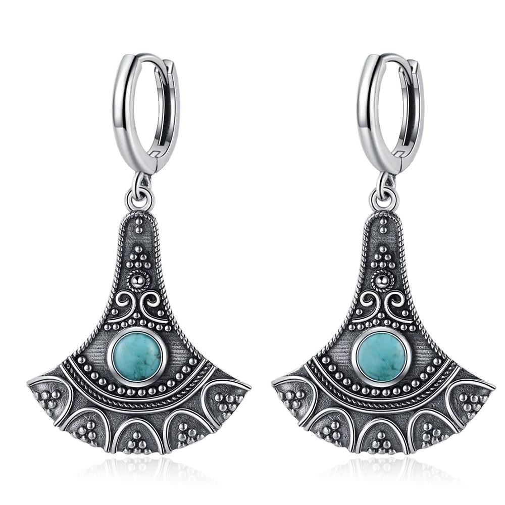 Long Pendant Natural Kyanite Earrings S Silver Earrings for Women  Vintage Engagement Party Anniversary Gift