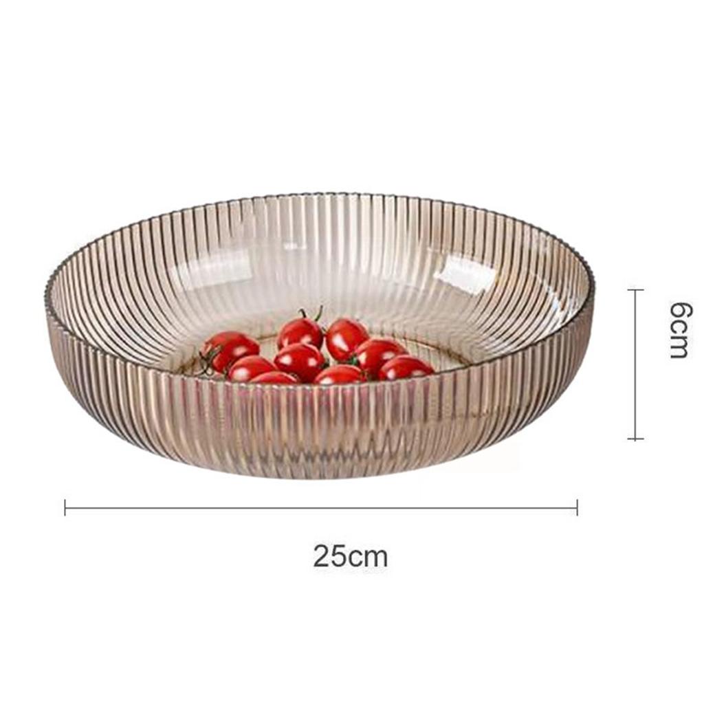 Fruit Bowl Odorless Transparent Elegant PET Salad Serving Bowl for Snack Candy Dessert
