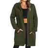 Women's Zip Up Hoodies Oversized Fleece Long Pullover Hooded Sweatshirts Casual Long Sleeve Fall Hoodie Jacket