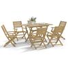 Vidaxl 7-Cz. Garden Furniture Set, Solid Acacia Wood