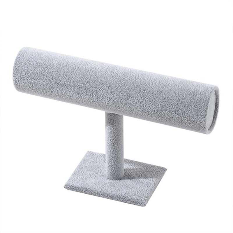 Velvet T-Type Bracelet Watch Jewelry Display Stand Headband Hairpin Headdress Organizer Storage Holder Jewelry Storage