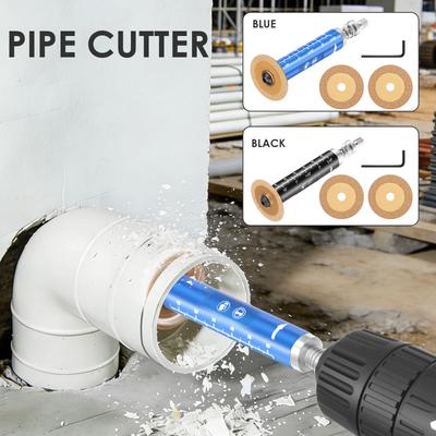 Impact Connect Pipe Cutter with Diamond Grit Cutting Wheel 2-1/2" Cutting Depth 1/4" Hex Shank 1.34" Diameter Plumbing Tool
