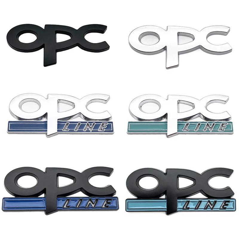 Emblém OPC Line Odznak na přední mřížku Zadní samolepky Logo Pro Opel Astra G H J K F Corsa D Zafira B Insignia Mokka Regal Příslušenství