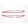Chrome Rear Fog Light Lamp Lid Cover Trim For -2024 Hyundai Elantra