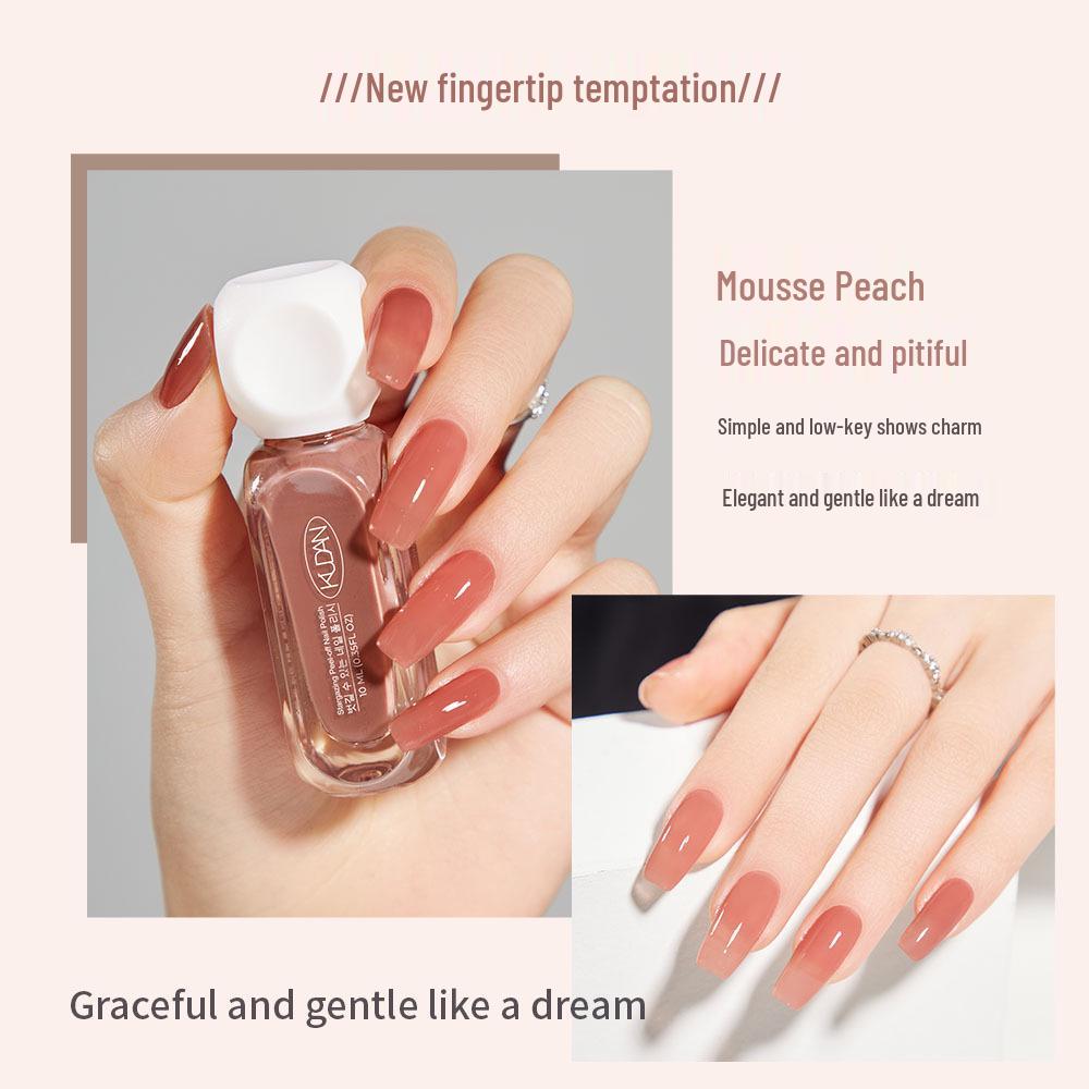 Quick Dry Non-Fading Nude Glitter Peelable Nail Polish