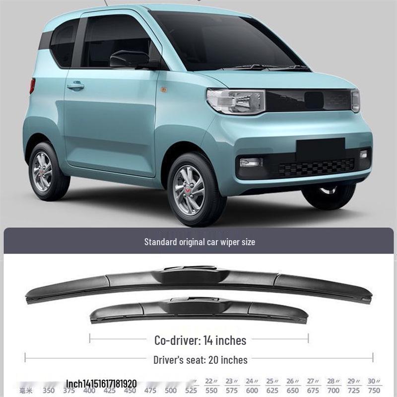 Frameless Silent Wiper Rubber Strip for Wuling Hongguang MINI EV Macaron