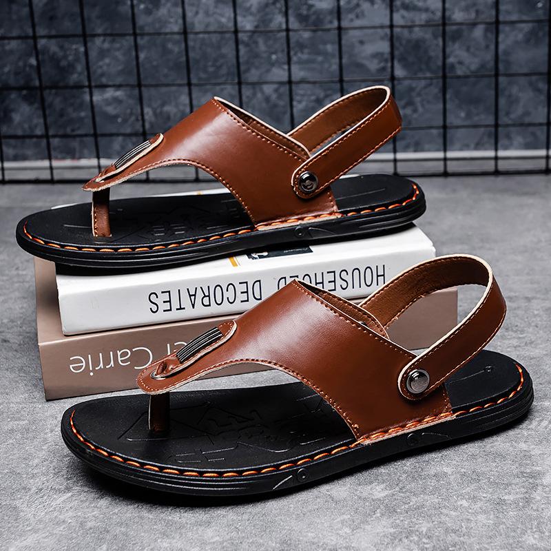 Fashion Summer Men Slippers Beach Flip Flops Shoes Outdoor Male Slippers Fashion Flat Shoes Non-slip Indoor Slides Sandalias