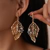 Butterfly Hollow Leaf Earrings, High-end and Unique Earrings