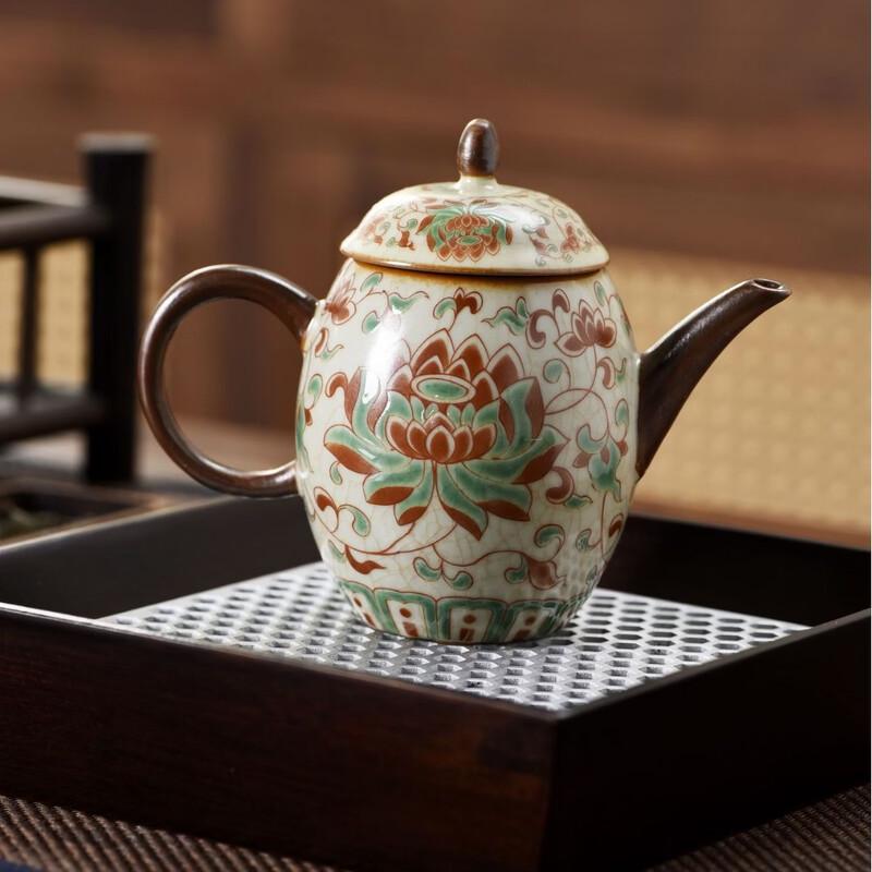 Керамический чайник для гунфу с кракелюрной глазурью Shangqi