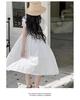 Summer 2025 Girls' Lace Princess Dress - Trendy Long Style for Big Children