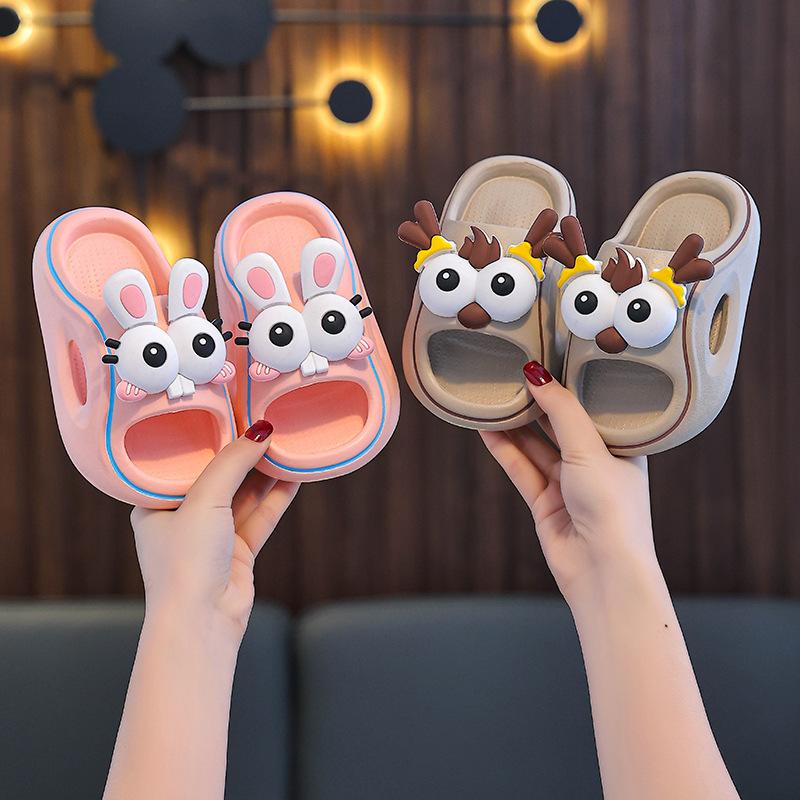 Boy's Slippers, Girl's Cartoonish Cute Anti-slip Cool Shoes