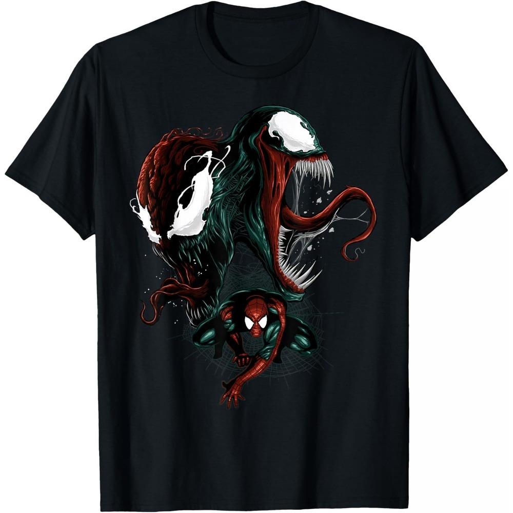

Venom SpiderMan Marvel TShirt Unisex Short Sleeve Soft Cotton Oversized Fit Crew Neck Street Top for Men Women L