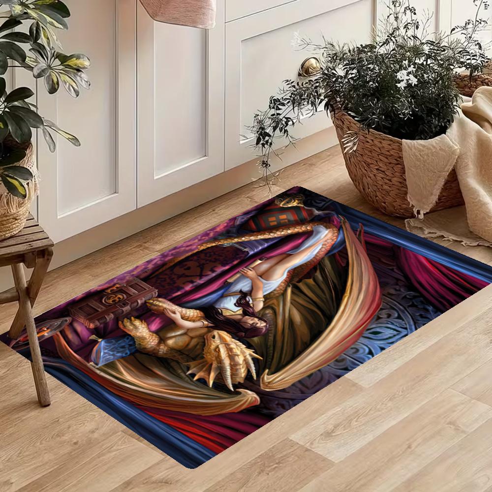 Gothic Style Nonslip Kitchen Mat Floor Carpet Rug For Indoors Outdoors Home Decor Room Supplies Spring Decor