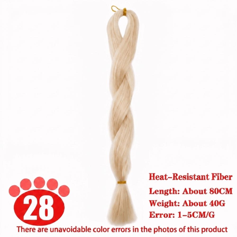 80cm Heat-Resistant Fiber Doll Hair Hand-crocheted Doll Hair for BJD SD Doll Doll Hair