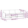 Vidaxl 3-Seater Sofa, Cream, 180 Cm, Upholstered In Fabric