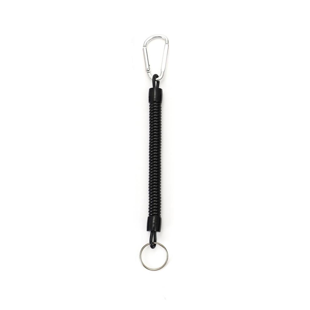 Anti-Lost Keychain & Fishing Lanyard: Outdoor Spring Cord with Carabiner