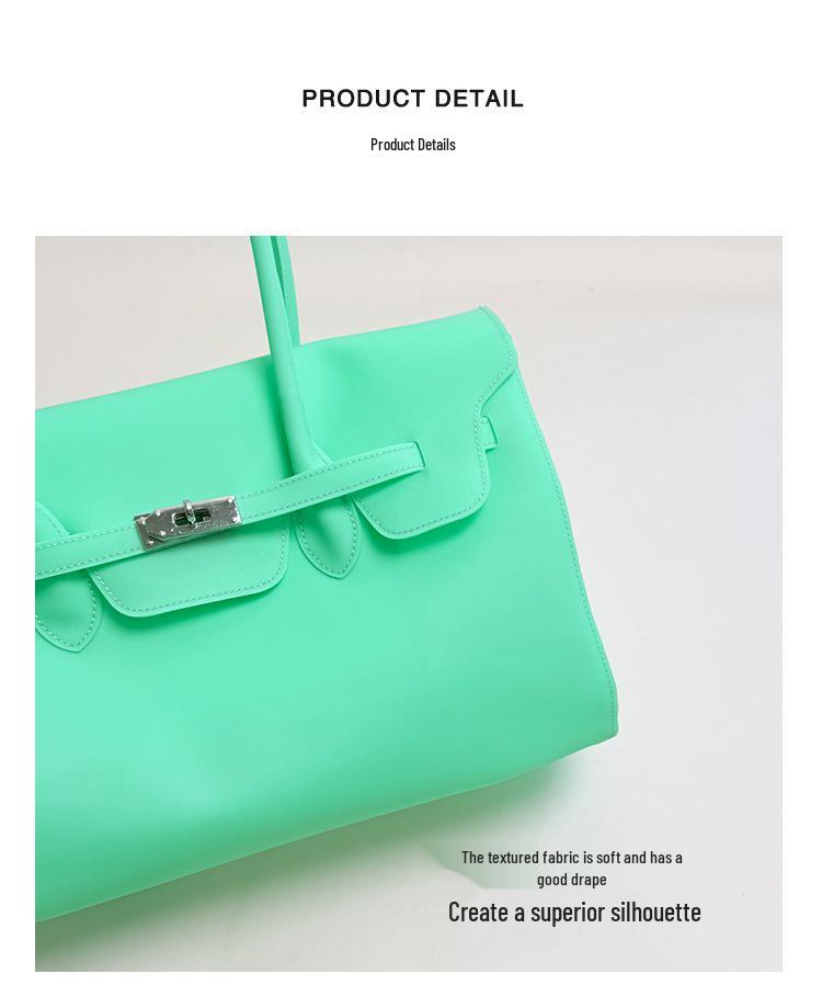 Borsa Jelly da Donna Trendy 2026: Borsa a busta grande capacità per il pendolarismo