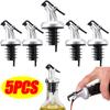 5PCS Oil Bottle Stopper Lock Plug Seal Leak-Proof Nozzle Sprayer Oil Bottle Stopper Cap Liquor Dispenser Wine Pourer Gadgets