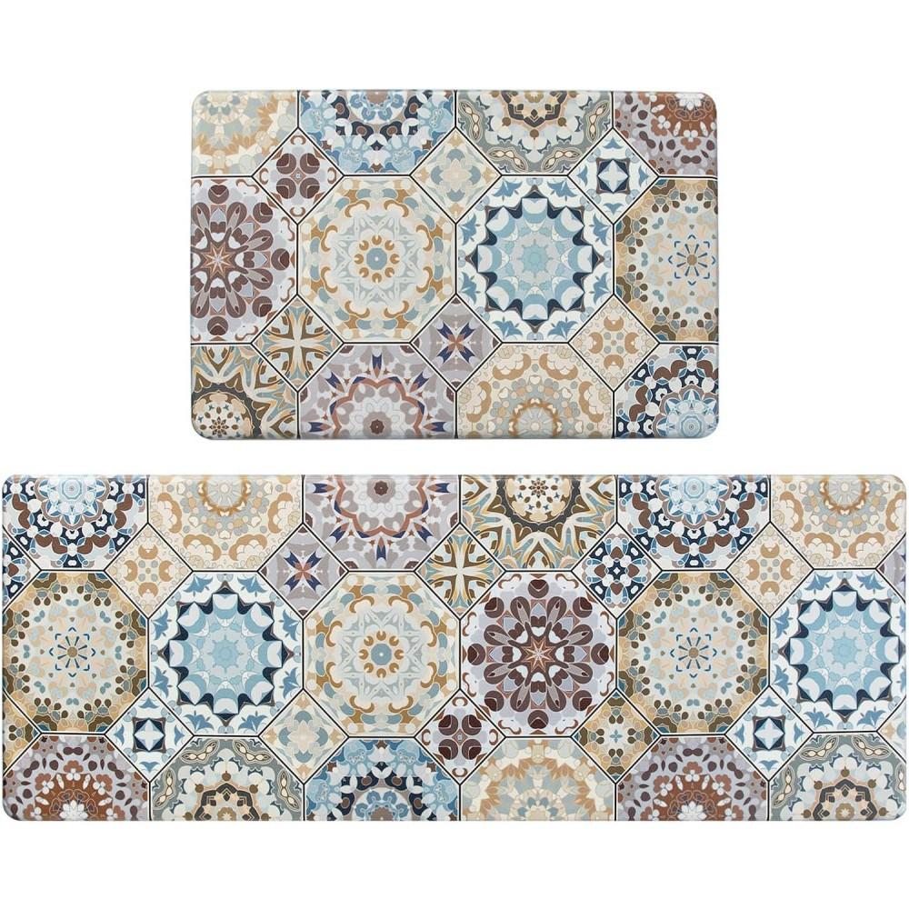 

Кухонний килимок у стилі Boho, що не ковзає, м’які кухонні килимки та килимки, що не ковзають, кухонний килимок, доріжка для раковини, килимок для прання 2PC-50x80-50x150cm