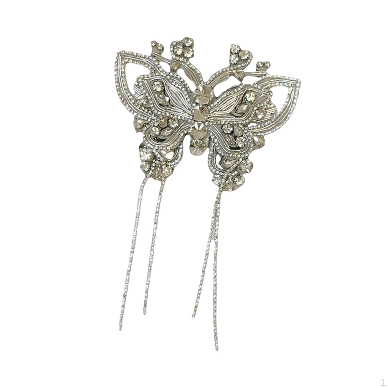 

Стразы клипса для обуви невесты бабочка DIY мода декоративные элегантные with tassel