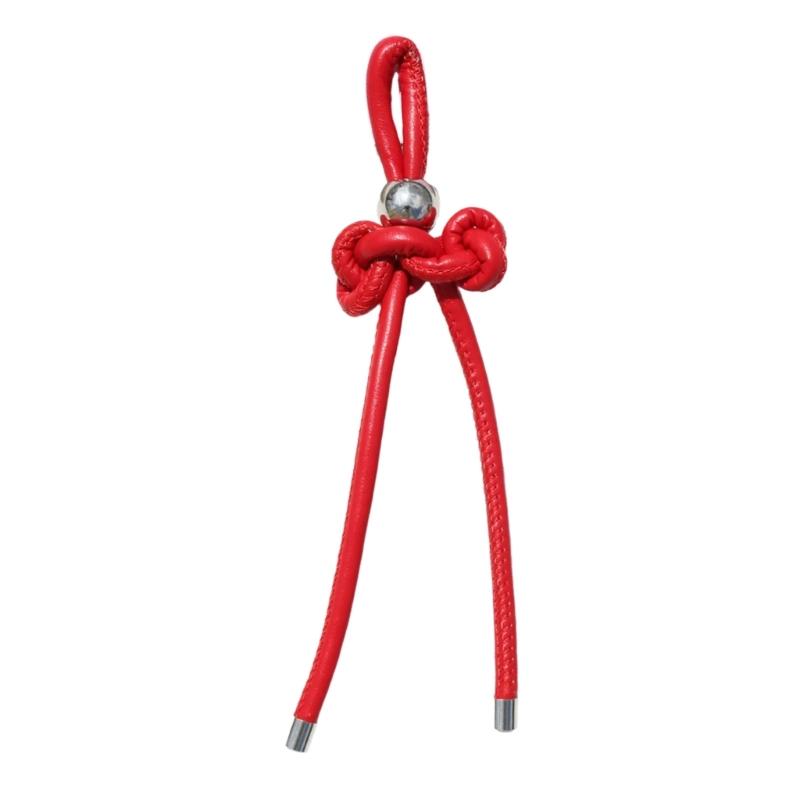Personalized Wenchang Knot Keychain PU Leather Gift For Students Backpack Decoration And Daily Encouragement
