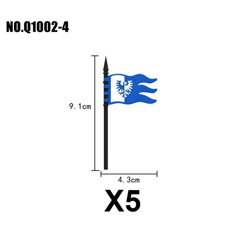 Military Building Blocks Medieval Solider Knights Accessories Shoulder Armor Model Vest Mount Flag Shield Horse Sword Bricks MOC