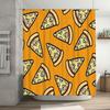 Pizza Shower Curtain Funny Italian Food Lover Gift Home Decor Waterproof Bathroom Set