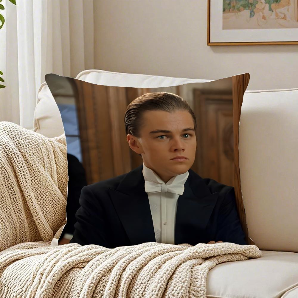 Fashion LLeonardo DiCaprio Cushion Cover Pillowcase Antidustmite living Room Sofa Decor Cushion Room
