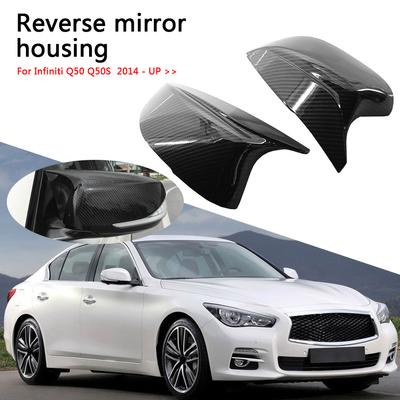 1 Paar Spiegelabdeckkappen, Auto-Außenzubehör, Rückspiegelgehäuse, Fahrzeug-Styling, passend für Q50 Q60 Q70 QX30 Infiniti