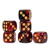 20 Pcs Acrylic 6 Sided Dices Round Corner Double Color Dices Mahjong Accessory