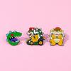 Creative Personality Dinosaur Metal Badge Super Mario Alloy Oil Drip Brooch Accessories Pin Decoration
