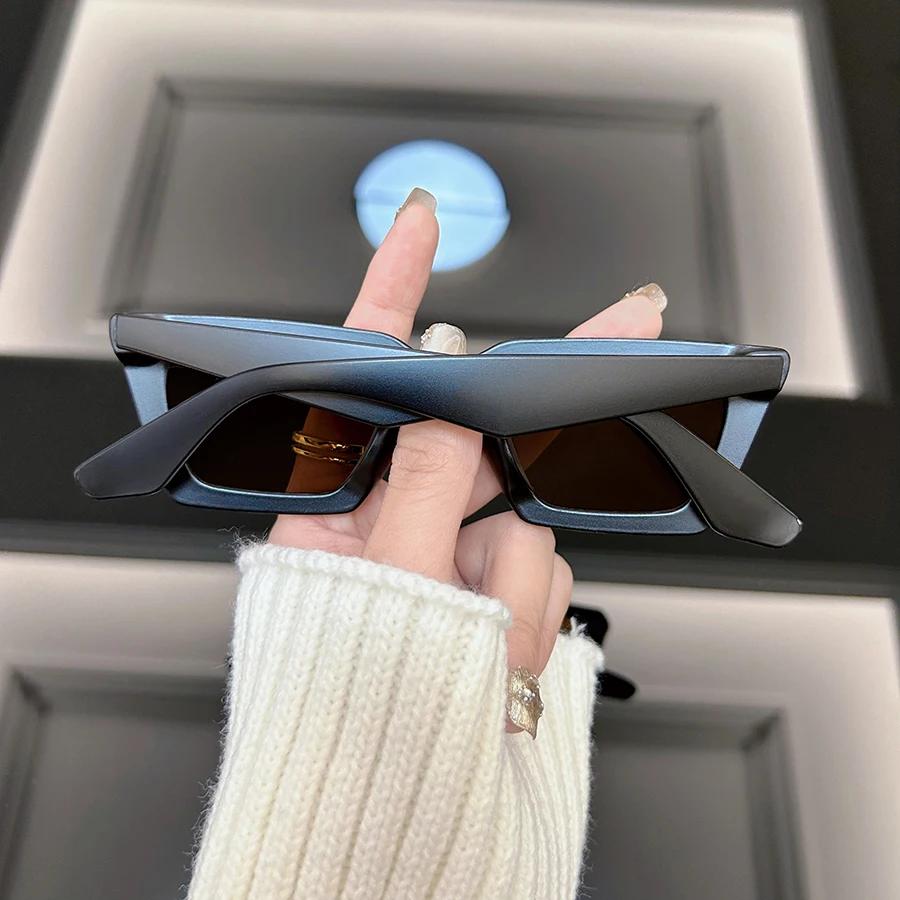 Square Fashion Sunglasses Women Men Brand Designer Vintage Cat Eye Frame Sun Glasses Female Male Mirror Shades