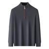 2025 Autumn Winter New Mens Sweater Zippers Turtleneck Long Sleeve Men Warm Pullovers Sports Sweater