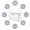 DGAZ Bag Pillow, Bag Shaper, Prevents Bag Shape Changes, Compatible with Lindy mini/19/26/30/34 Bags (White, Lindy 26)