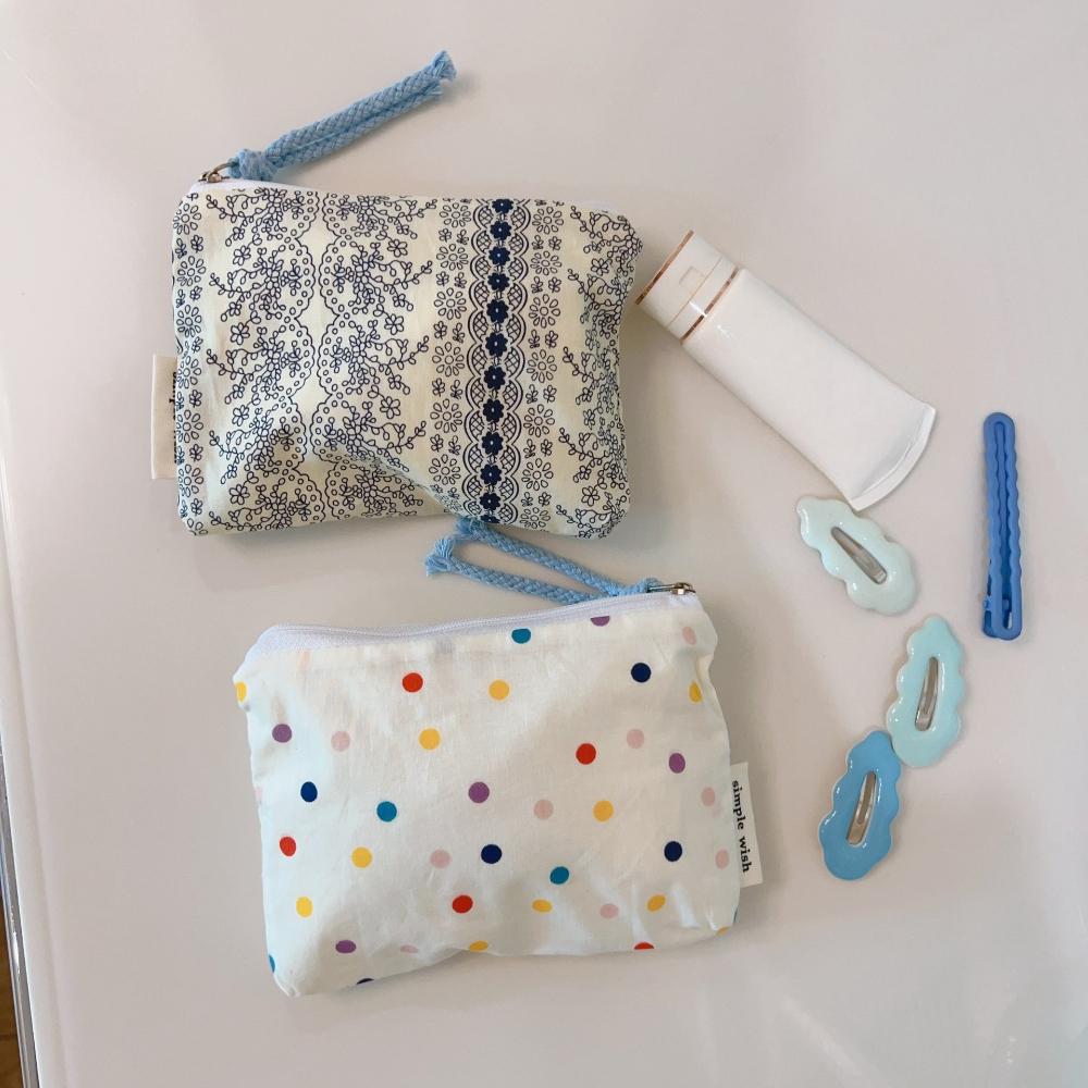 Borsa da cosmetico a fiori e quadri alla moda, pochette, grande capacità, organizer da viaggio, trousse, mini rossetti, borsa per riporre il trucco