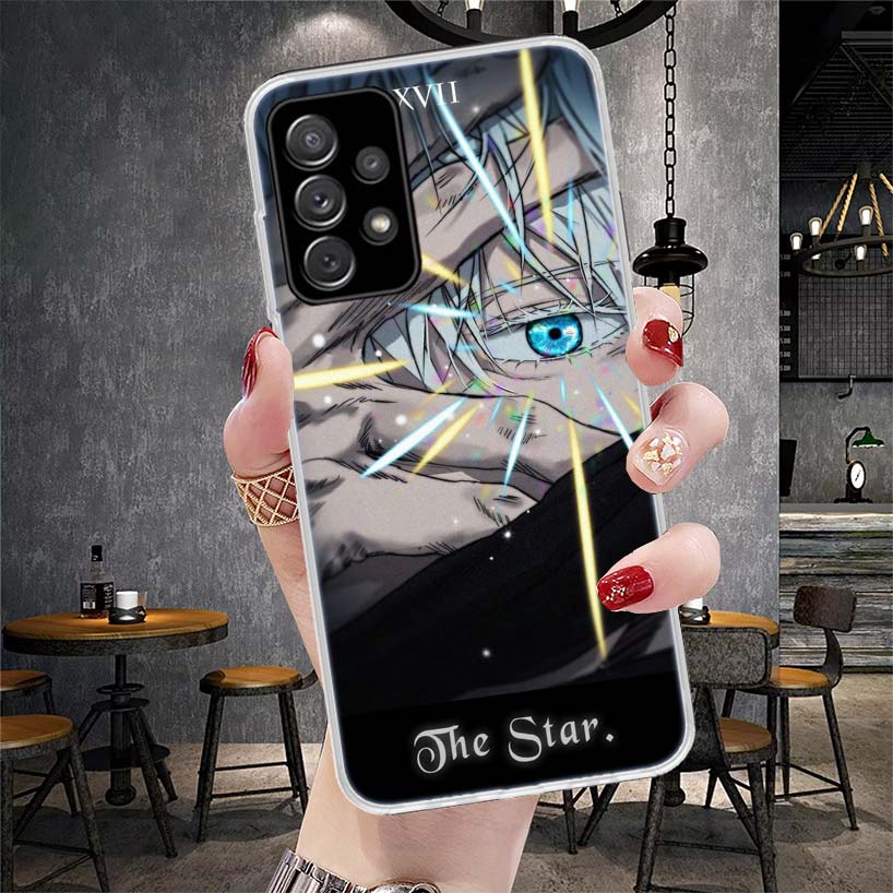 JujuKaisen Gojo Satoru Phone Case For Samsung Galaxy A12 A22 A32 A52 A72 A02S A51 A50S A71 A70 A31 A20S Note 20 Ultra S10 A10S G