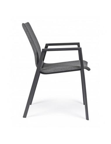 Bolzano Orte Garden Chair Anthracite 55.5 X 60 X 83 Cm