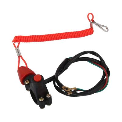 Motorcycle ATV Tether Lanyard Emergency Kill Stop Engine Switch Push Button For Suzuki KTM For Yamaha For Kawasaki Universal Par