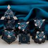 Dnd Metal Dice Set Dungeon And Dragon Rpg Dice Polyhedral D&D Dice For Rpg D+D Rolling Game Dice D And D Dice D20 D12 D10 D8 D6