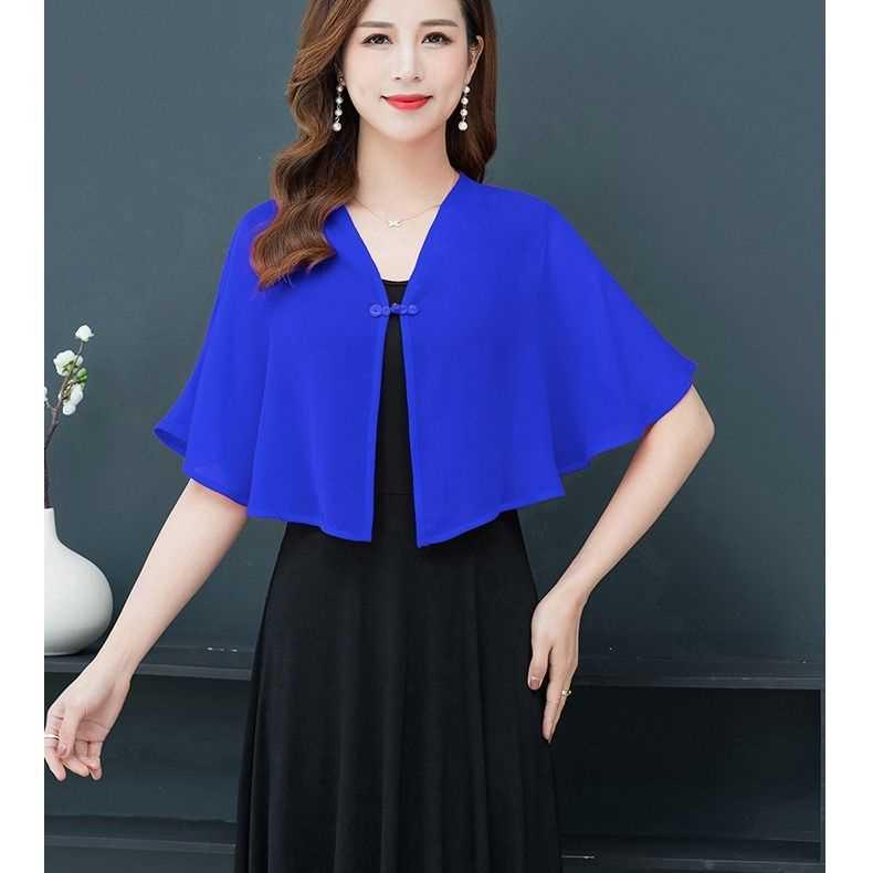 Lato 2023 Szyfonowy szal chroniący przed słońcem - Damski wszechstronny cienki peleryna kardigan odzież wierzchnia