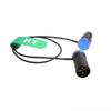 HangTon Audio Cable Low Profile XLR 3-Pin Male to Female for Microphone Camera Sound Devices 888 633 Zaxcom Zoom Audio Recorder Blue 20 Inch
