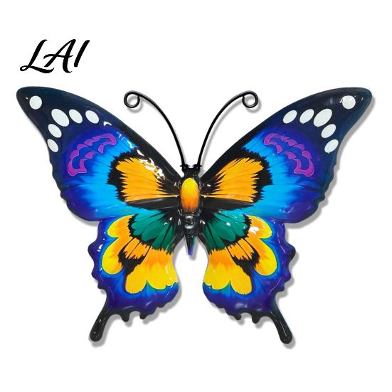 Metal Wall Hanging Art Butterfly Decor for Garden Yard Patio Large Iron Indoor Sculpture Outdoor Fence Farmhouse Decorations