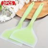 Silicone spatula non-stick pan, iron, barbecue steak, wide-mouth pizza frying and barbecue cooking spatula, hand pancake tool, 2 pieces