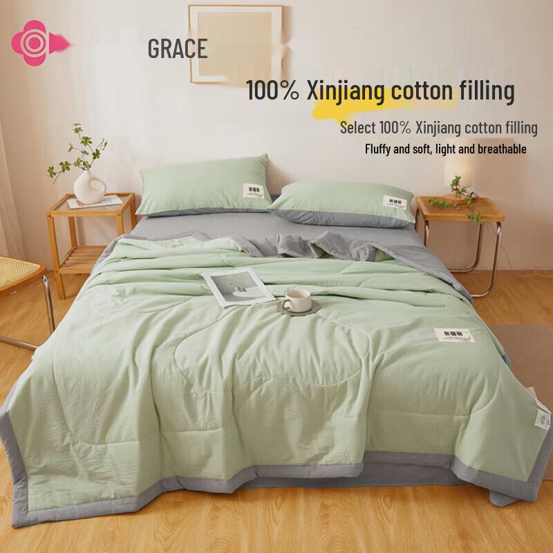 

JieLiYa 100% Pure Cotton Summer Quilt
