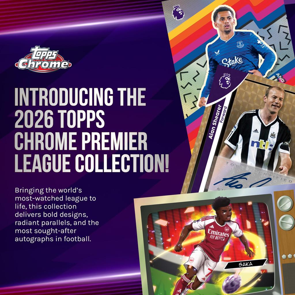 Topps Premier League Soccer Chrome 2026 Value Box