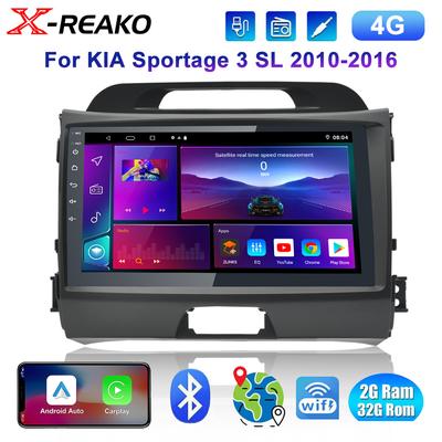 Pro Kia Sportage 3 SL 2010 - 2016 Carplay Auto 4G+WIFI 8jádrový GPS 2GB+32GB Autorádio Navigace Multimediální Video Přehrávač Stereo BT Android 12
