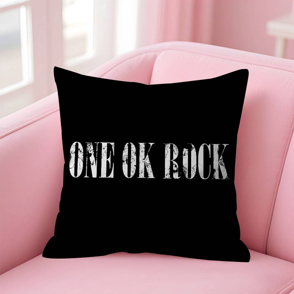 One Ok Rock Logo Pillow Cover Design Cushion Cover Decor Holiday Decorati