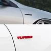 Car Styling Universal Metal Letter Turbo for Motorcycle Car Hood Fender Trunk Rear Bonnet Emblem Badge Sticker Nameplate Decal