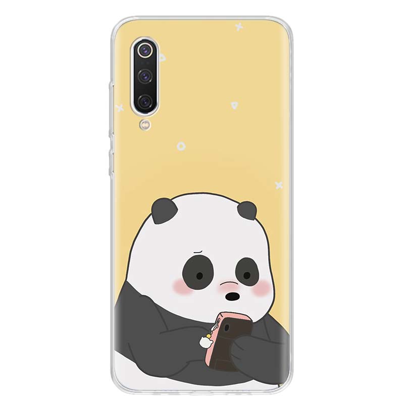 Panda Anime Cute Cover Phone Case For Xiaomi Redmi Note 14 13 12 12S 11 Pro Plus 11S 10 10S 11T 11E Soft Transparent Shell Cover