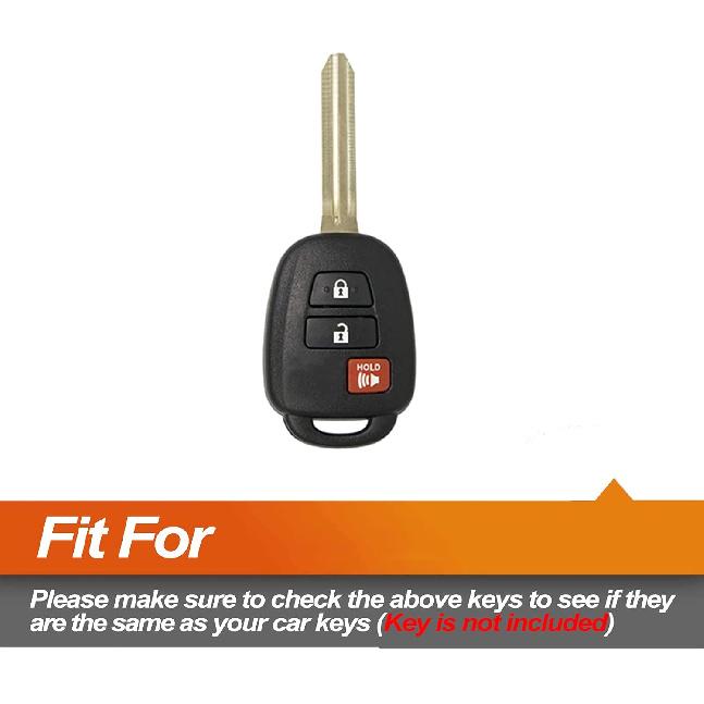 Silicone Key Fob Cover Fit for Toyota Corolla Camry 4Runner Highlander Prius C V RAV4 Sequoia Tacoma Tundra Yaris Scion | Car Accessories | Remote